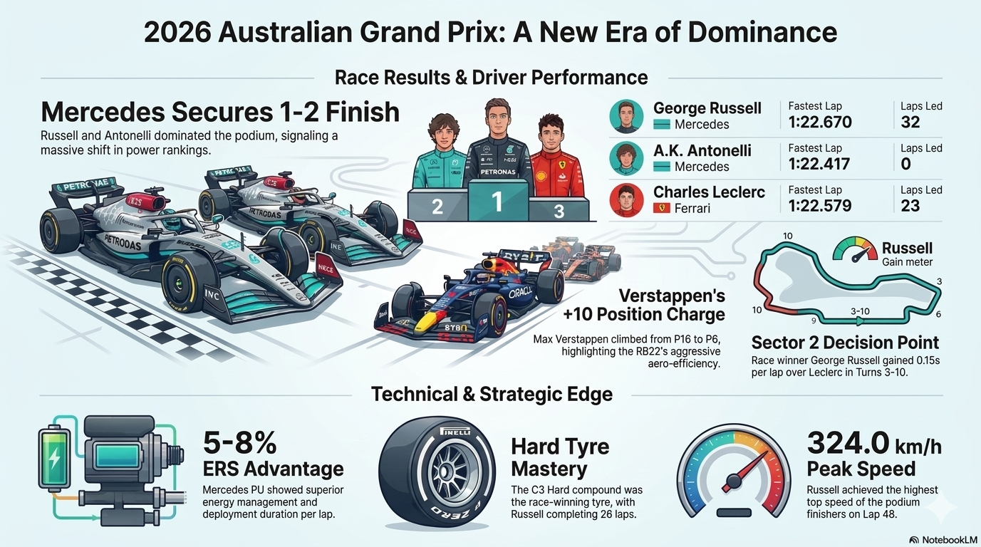 Using Vibe Code to pull Australia Formula 1 GP telemetry data and then invoking an infographic command to Google NotebookLM