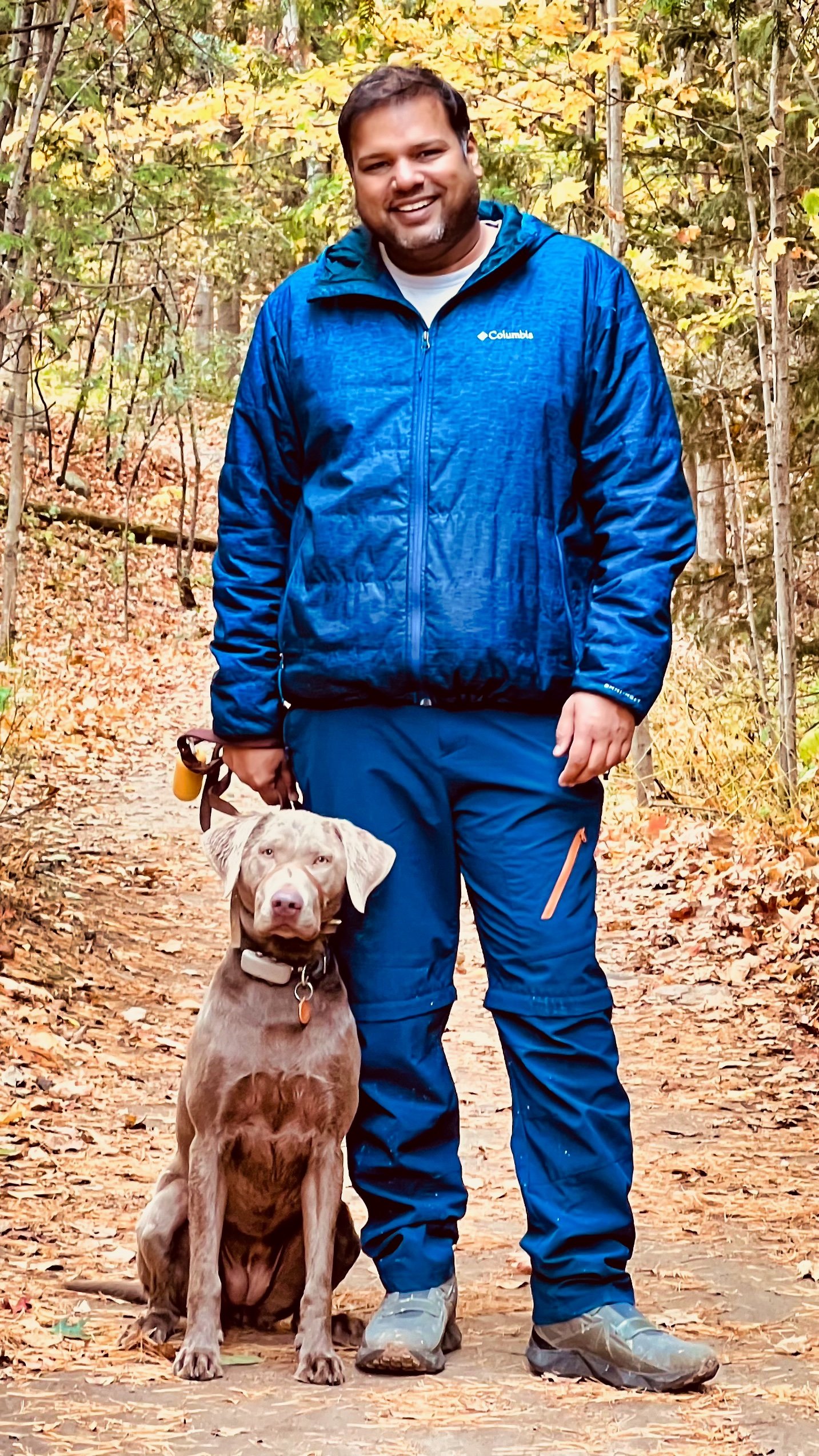 Yasir Malik with his dog Sultana